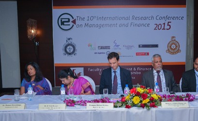 10th International Research Conference 2015 – Faculty of Management & Finance