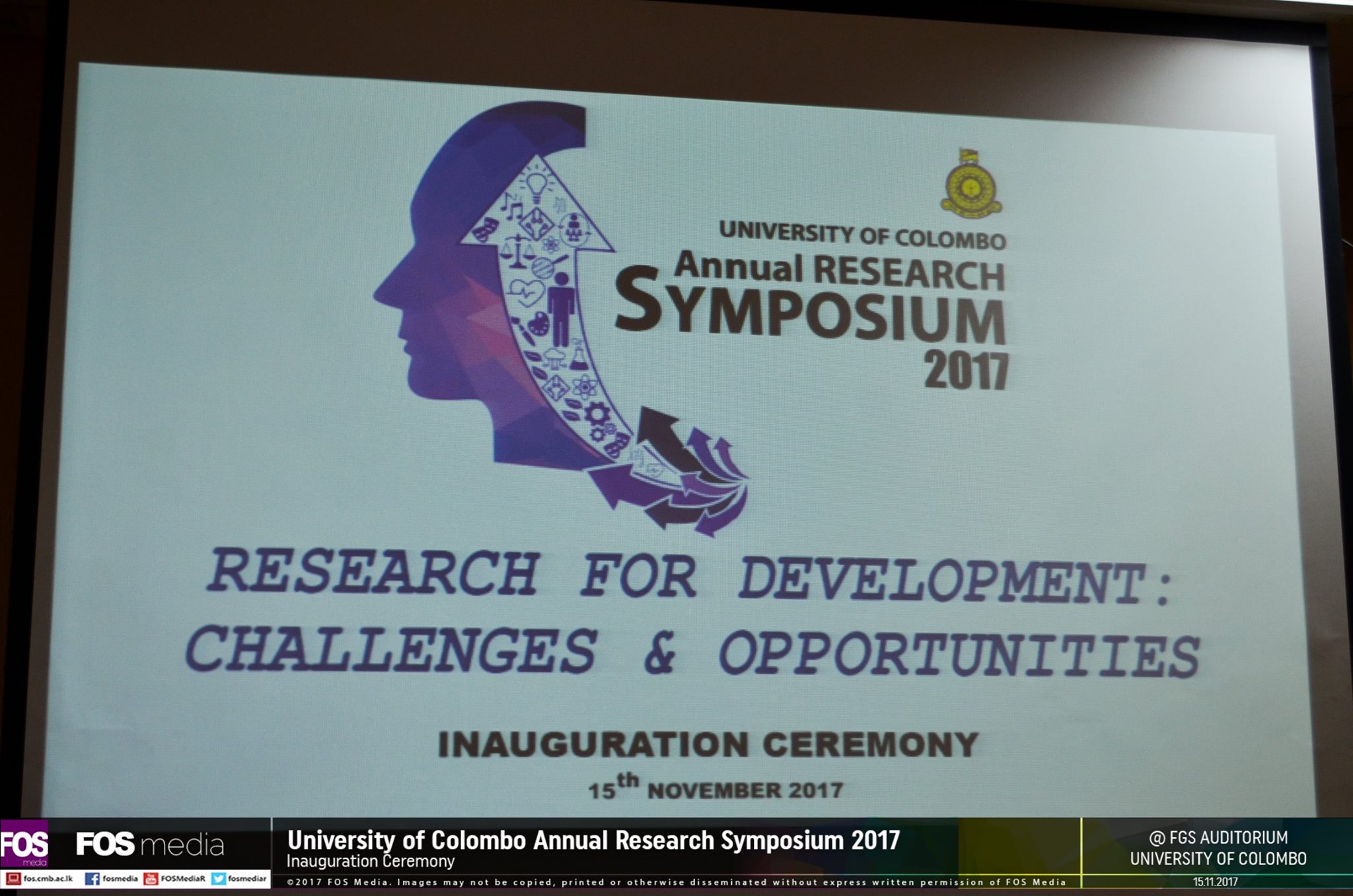 University of Colombo Annual Research Symposium 2017