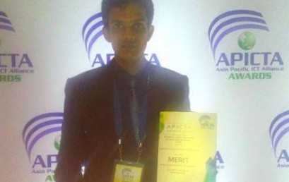 Asiri Wijesinghe won a Merit Award at the Asia Pacific ICT Awards 2015