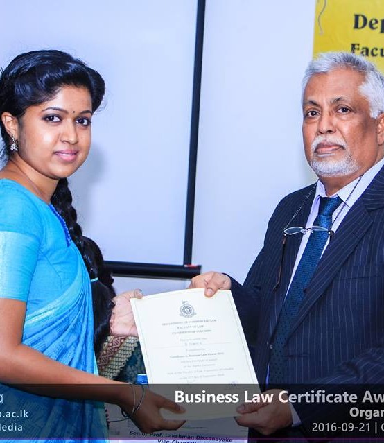 Business Law Certificate Awarding Ceremony