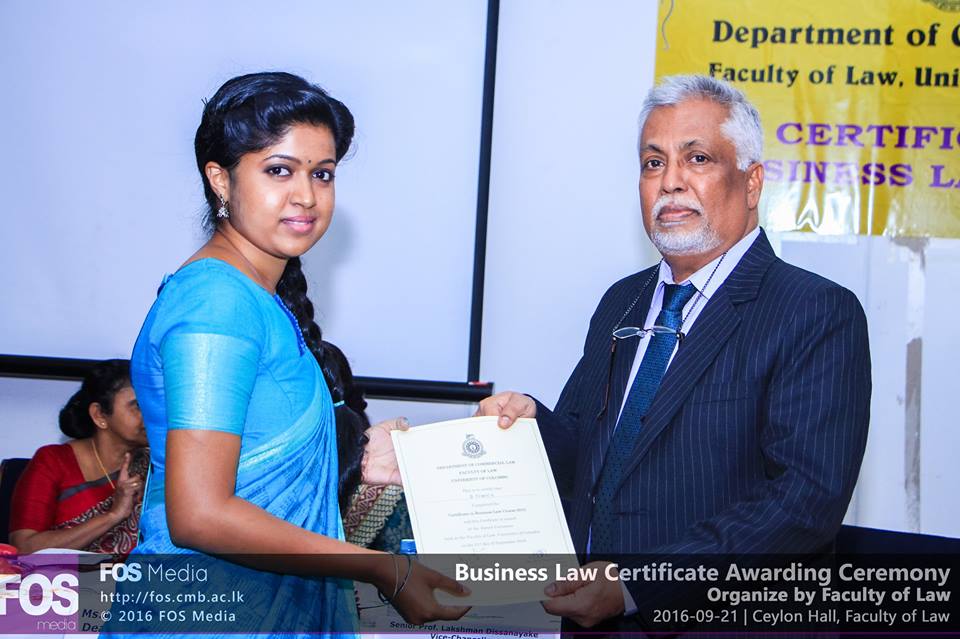 Business Law Certificate Awarding Ceremony