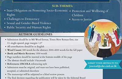 Call For Papers – Human Rights Journal (2023) Vol V