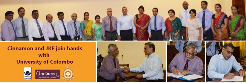 Cinnamon and JKF join hands with University of Colombo