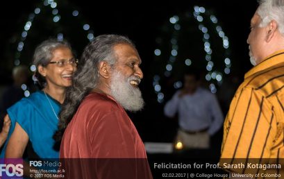 Felicitation for Professor Sarath Kotagama