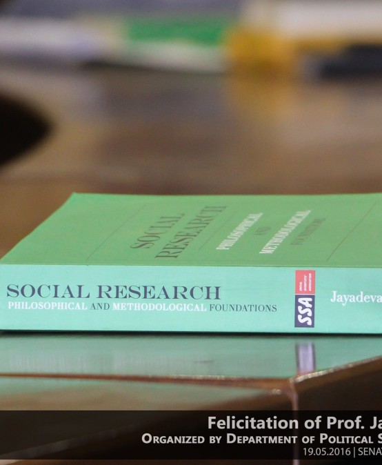 The felicitation of Professor Jayadeva Uyangoda followed by a panel discussion on his latest publication “Social Research: Philosophical and Methodological Foundations”