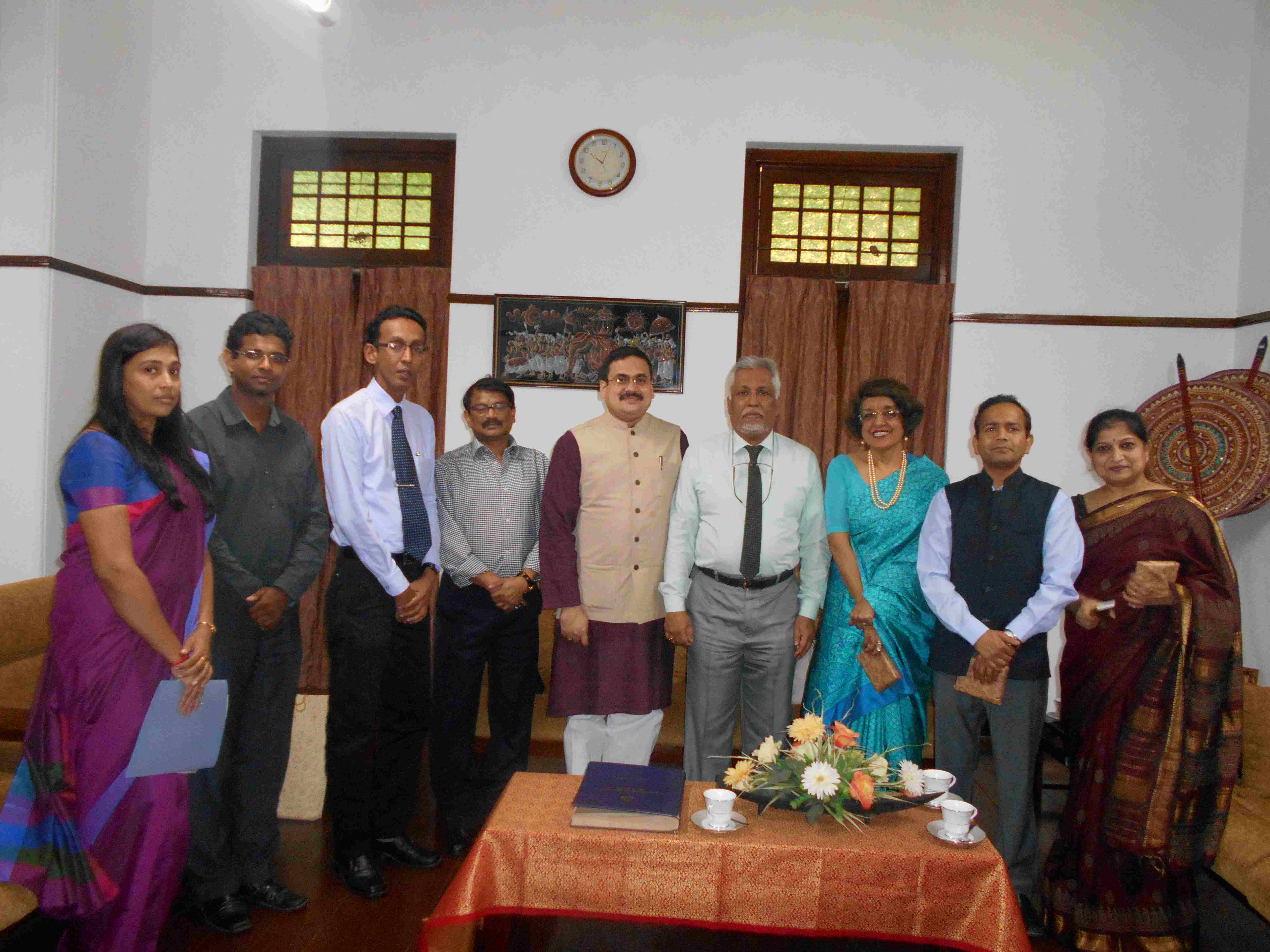A High Level Delegation from  ICCR visited University of Colombo
