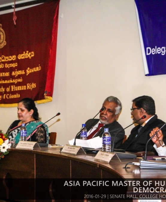 Inauguration of the Asia Pacific Master of Human Rights and Democratisation  Programme