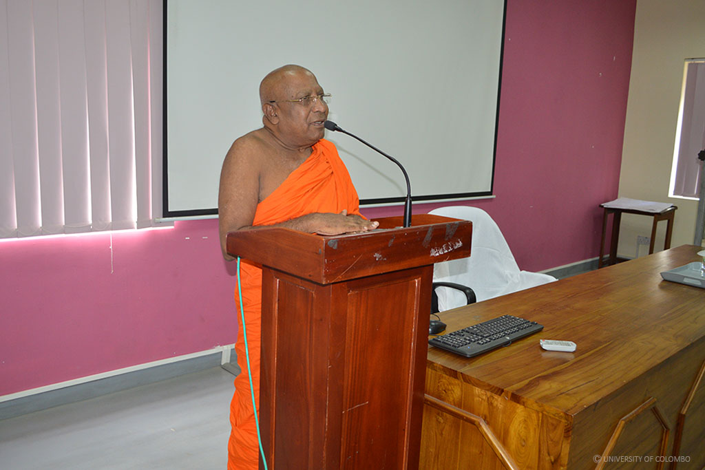 Guest lecture by Ven. Professor Devalegema Madhananda thero