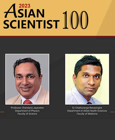 Asian Scientist 100 List Features University of Colombo’s Exceptional Researchers