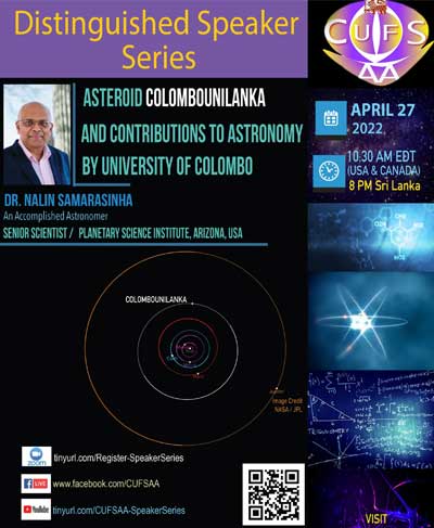 Asteroid Colombounilanka & Contributions to Astronomy By University of Colombo
