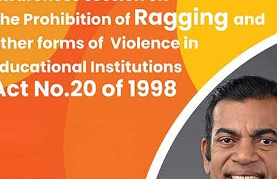 Awareness Session: Prohibition of Ragging and Violence in Educational Institutions