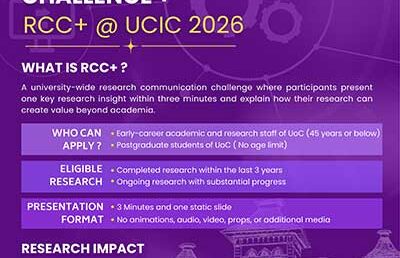Call for Applications – Research Communication Challenge+ (RCC+) | UCIC 2026