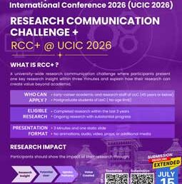 Call for Applications – Research Communication Challenge+ (RCC+) | UCIC 2026