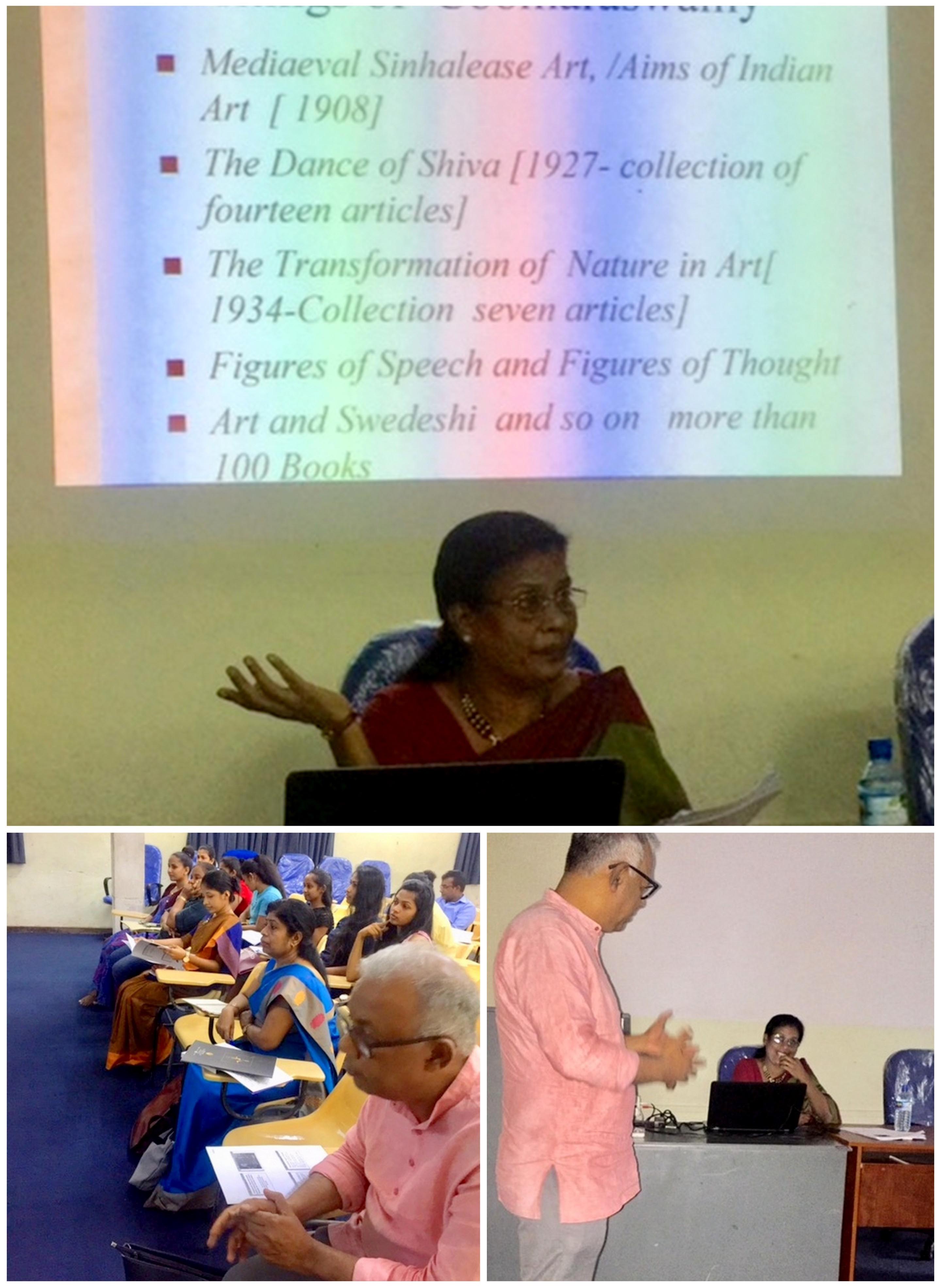 Workshop by Prof. Mallika Rajaratnam for the Students/Staff of the Sri Palee Campus