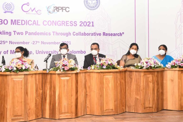 Colombo Medical Congress 2021 University of Colombo, Sri Lanka