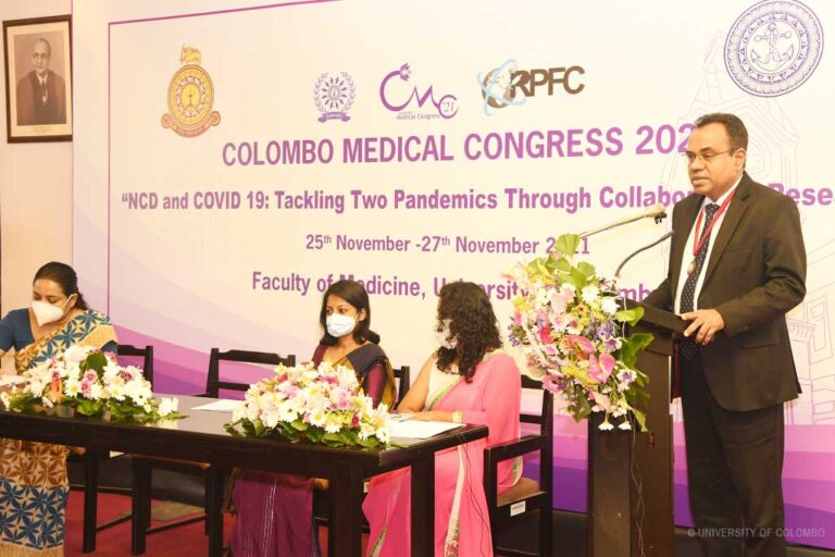 Colombo Medical Congress 2021 University of Colombo, Sri Lanka