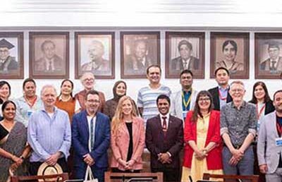 Delegates from the Regional Erasmus+ Cluster Meeting and Contact-Making Seminar 2025 Visit the University of Colombo