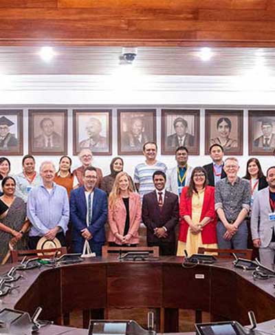 Delegates from the Regional Erasmus+ Cluster Meeting and Contact-Making Seminar 2025 Visit the University of Colombo