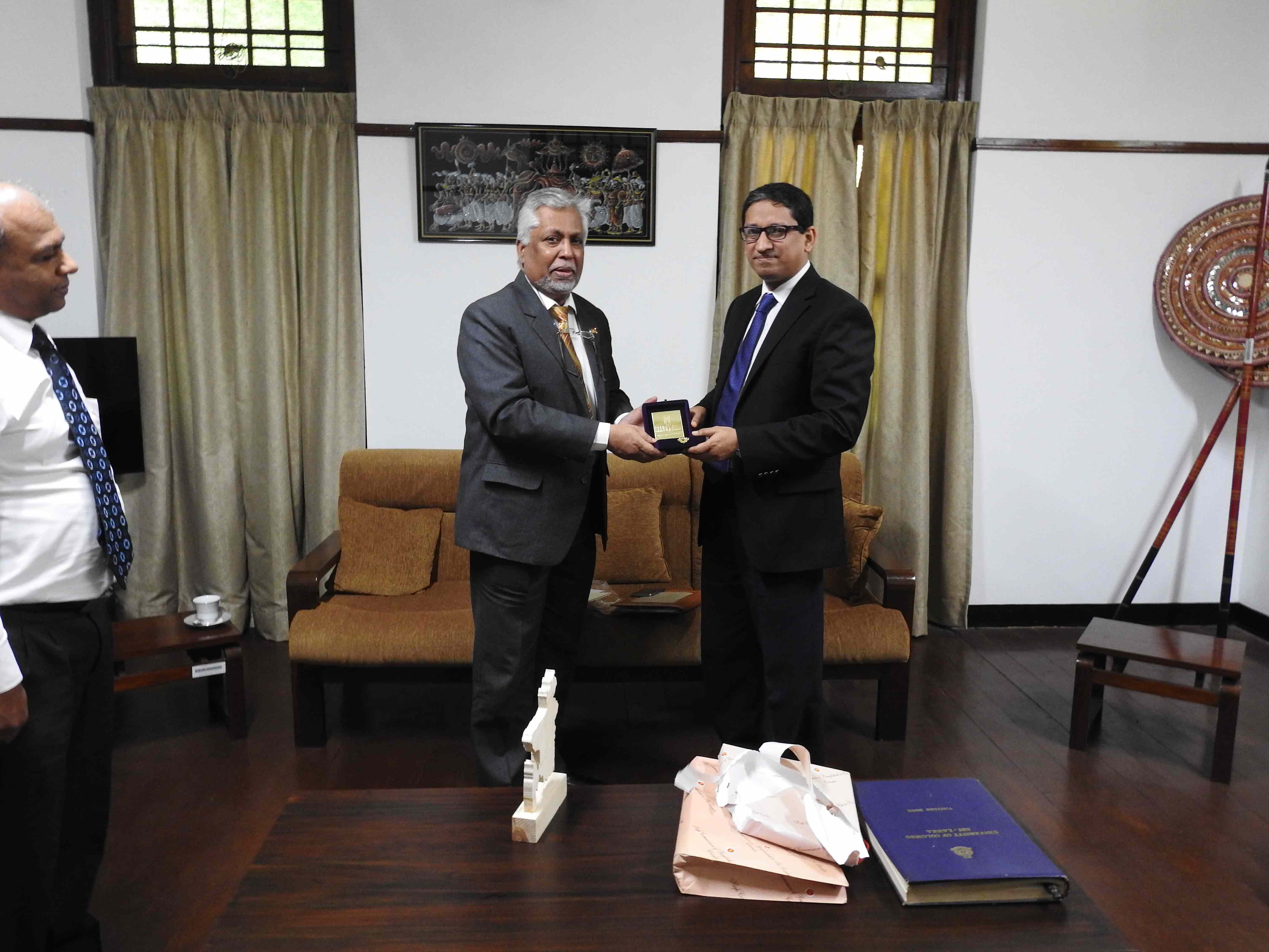 His Excellency Mr.Riaz hamidullah, the high commissioner of People’s Republic of Bangladesh visited University of Colombo