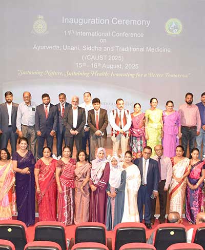 Faculty of Indigenous Medicine Hosts 11th International Conference on Ayurveda, Unani, Siddha, and Traditional Medicine (iCAUST 2025)