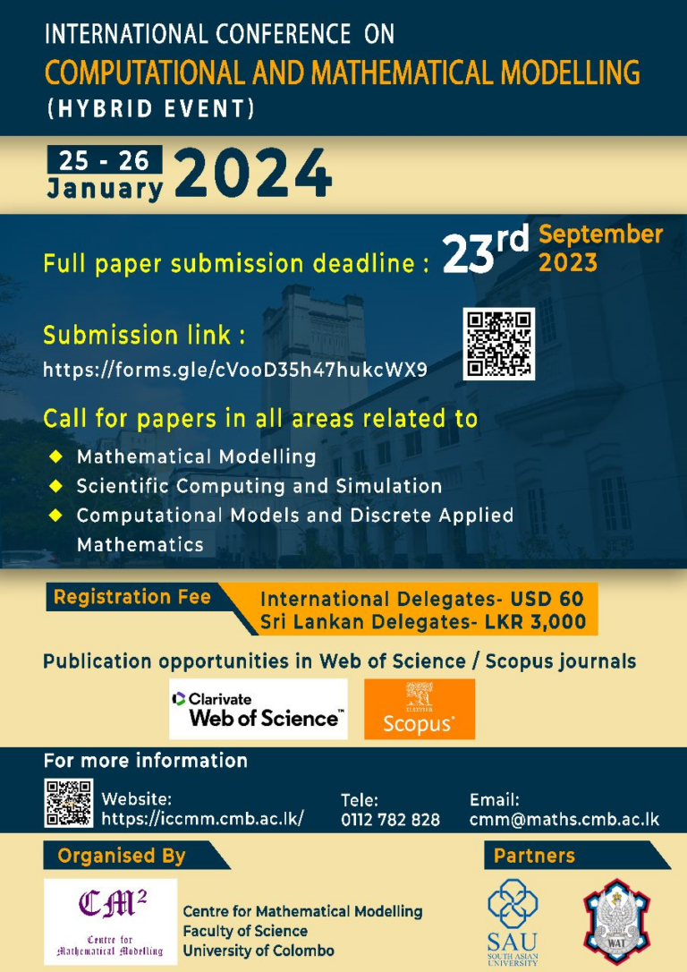 ICCMM 2024 International Conference on Computational and Mathematical