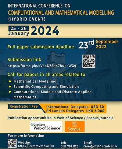 ICCMM 2024 – International Conference on Computational and Mathematical Modelling