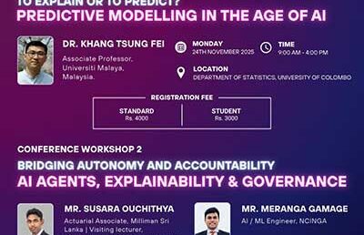 The 3rd International Conference in Data Science (ICDS) 2025 | Conference Workshops