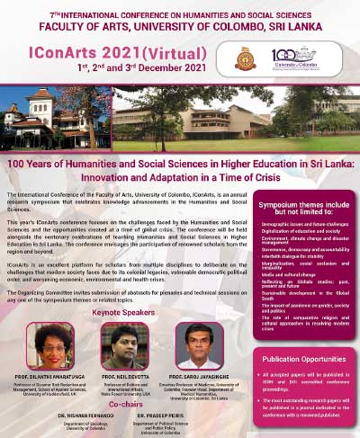 7th International Conference on Humanities and Social Sciences 2021 – IConArts 2021, Faculty of Arts