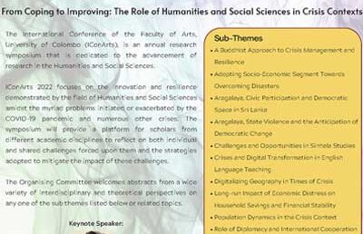 8th International Conference on Humanities and Social Sciences, Faculty of Arts