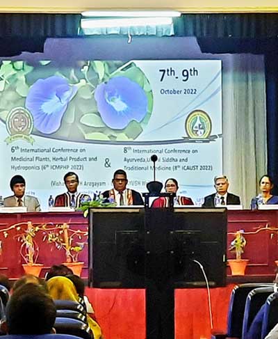 Inauguration Ceremony of the 6th International Conference on Medicinal Plants, Herbal Products & Hydroponics (ICMPHP6)