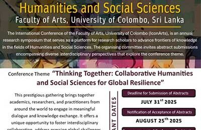 11th International Conference on Humanities and Social Sciences, Faculty of Arts