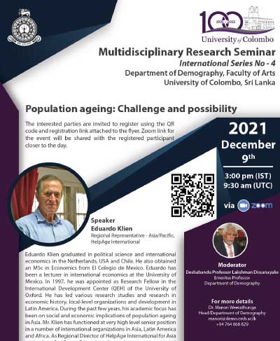 Multidisciplinary Research Seminar – Department of Demography, Faculty of Arts