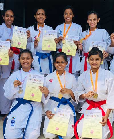 University Karate (Kumite) team shines at the National Karate Championship – 2021