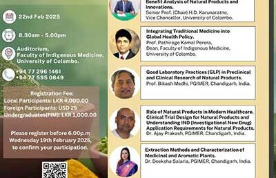 Pre-Conference Workshop on Natural Products in Drug Discovery: Innovations and Applications