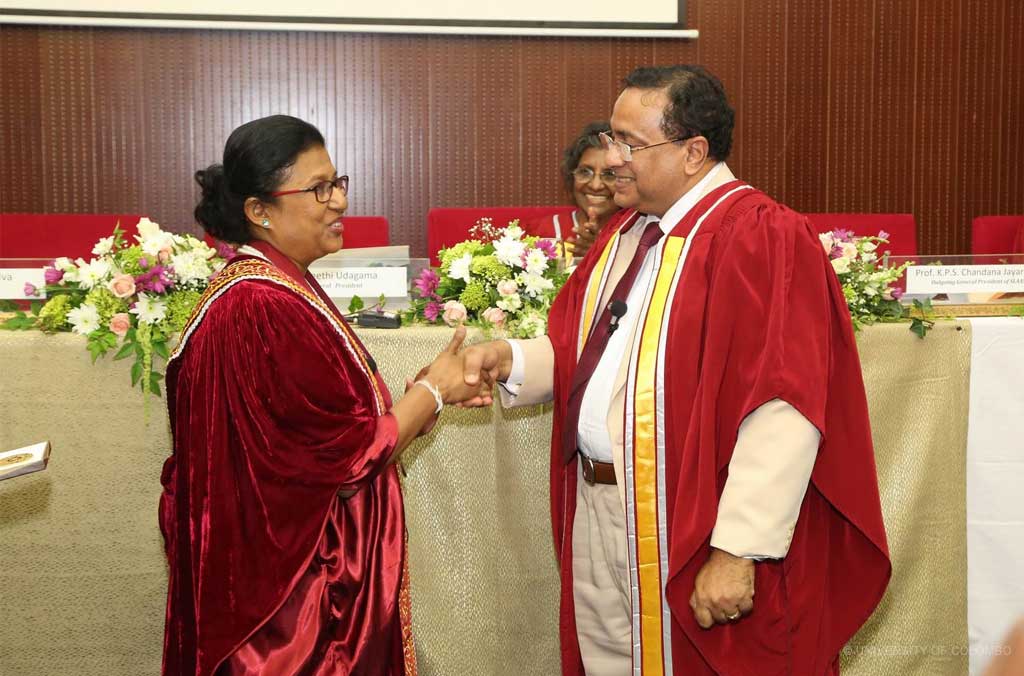 Prof. Preethi Udagama inducted as the 78th General President of the SLAAS