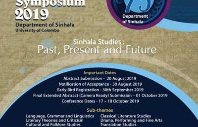 9th Annual Sinhala Studies Symposium 2019