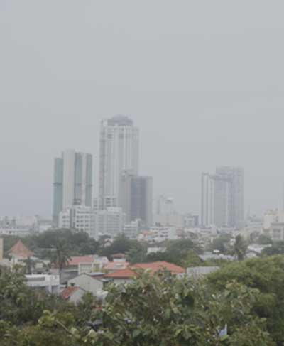 Sudden unexpected drop of air quality in Sri Lanka