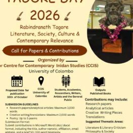 Tagore Day 2026 – Call for Papers & Contributions