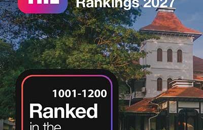 University of Colombo Retains Top Position in Sri Lanka in THE World University Rankings 2027