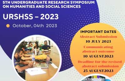 Undergraduate Research Symposium (URSHSS) 2023 – Faculty of Arts