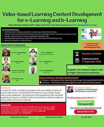 Workshop: Video-based Learning Content Development for e-Learning and b-Learning