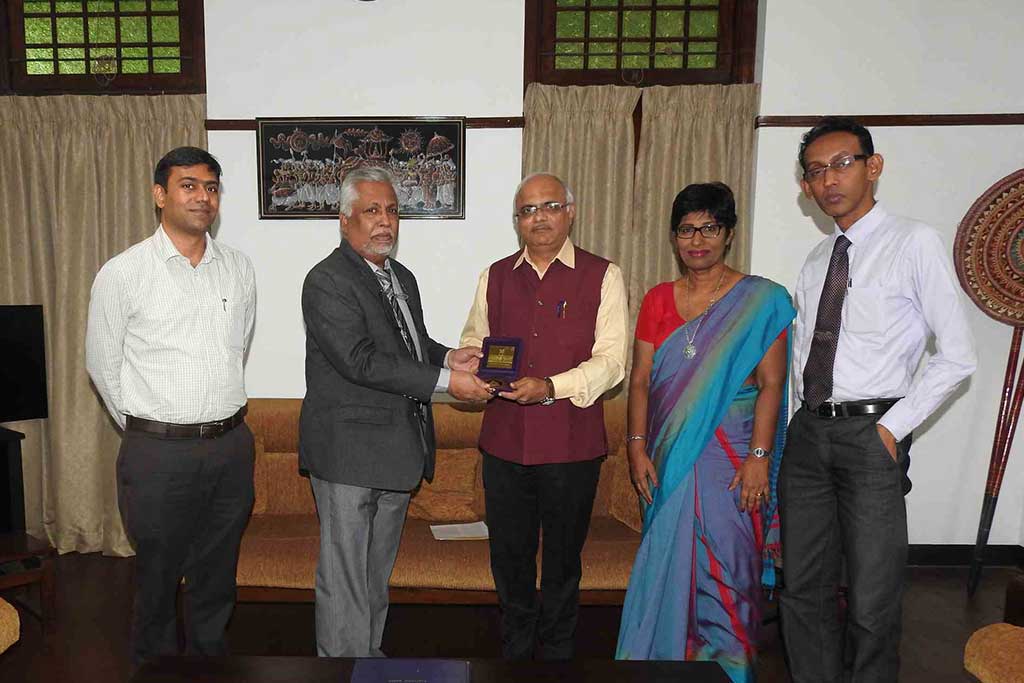 Dr. Vinay Sahasrabuddhe; National Vice President, BJP, India visited University of Colombo