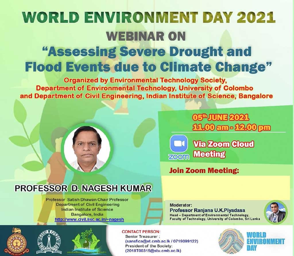 Webinar on World Environmental Day – Assessing Severe Drought and Flood ...